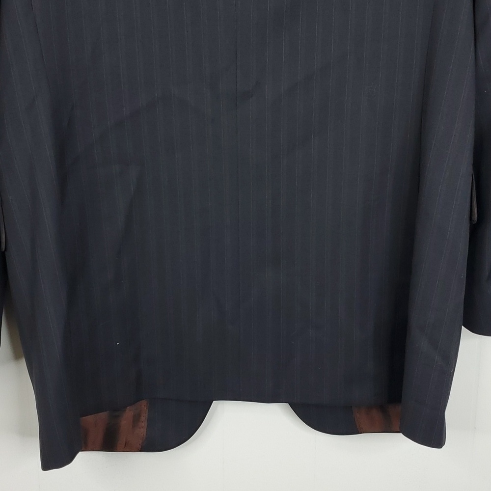 Banana Republic Modern Blazer Three Button Subtle Pinstripe Lined Mens 40R - Picture 10 of 12